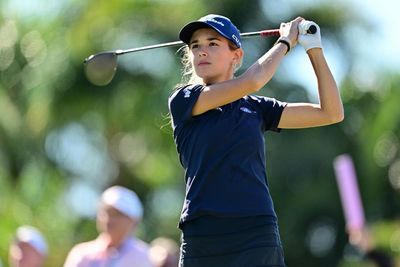 Donald Trump’s granddaughter Kai in last after 83 in shaky LPGA debut