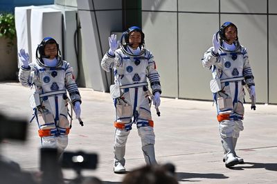 Stranded Chinese space station astronauts return to Earth on new crew’s capsule