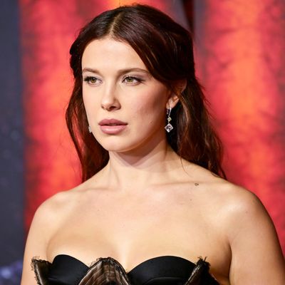 Millie Bobby Brown Sources Jenna Ortega-Approved Ashi Studios for Her 'Stranger Things' London Premiere Corset Dress