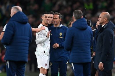 How many games could Cristiano Ronaldo miss after red card in World Cup qualifying?