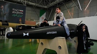 Iran displays ballistic missiles, drones for the first time after war with Israel