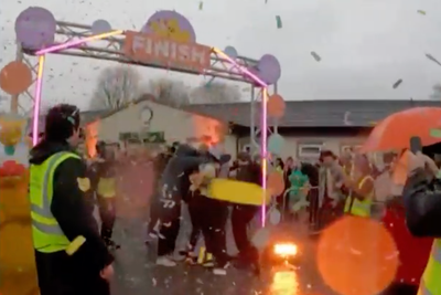 Sara Cox raises astonishing amount after completing 135-mile Children In Need challenge