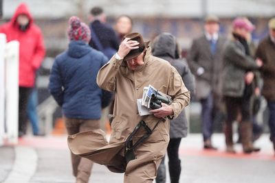 Heavy rain from Storm Claudia threatening day two of Cheltenham meeting