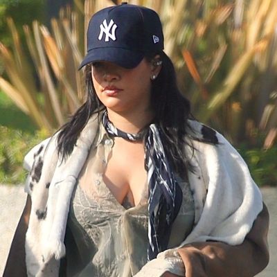 Rihanna Wakes Up the Pajama Dressing Trend With a Funky Winter Coat