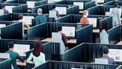 A Los Angeles man secretly never leaves work. He says the life hack helped him accomplish his dreams