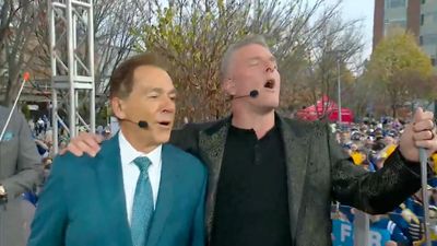 Pat McAfee, Nick Saban Sing ‘Take Me Home, Country Roads’ Drawing Boos From Pitt Fans