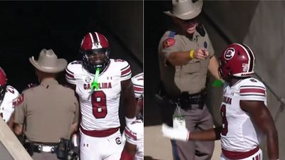 State Trooper at Texas A&M Game Has Awkward Confrontation With South Carolina Player