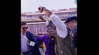 LSU Interim Coach Got Emotional After Earning First Win of Post-Brian Kelly Era
