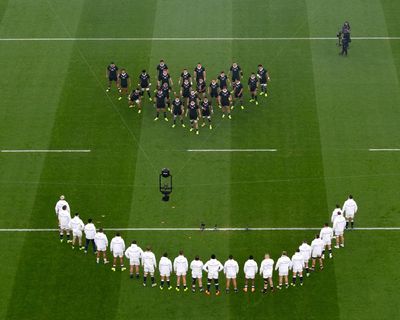 Jamie George admits he was brains behind England’s provocative response to haka