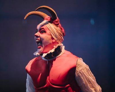 The Devil’s Den review – folk horror opera with morris dancing and a sinister rabbit is an eccentric delight