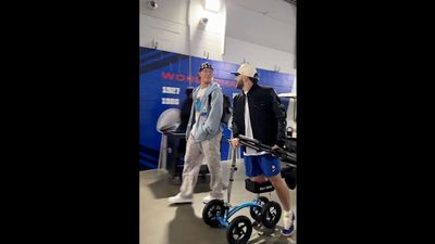 Jaxson Dart, Cam Skattebo Seen Making Special Entrance at Packers-Giants Game