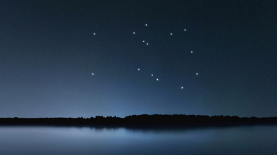 See the famous winged horse Pegasus fly in the autumn night sky