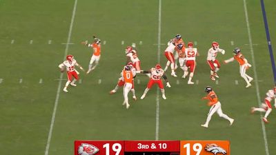 Patrick Mahomes Ripped for Embarrassing Move After Taking Huge Sack vs. Broncos