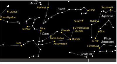 Starwatch: track Cetus, the sea monster, sprawling across the night sky