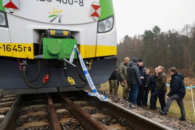 Polish PM says explosion on railway track used to send weapons to Ukraine was ‘act of sabotage’