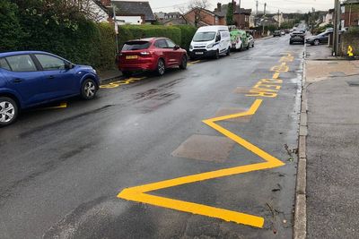 Reform council ridiculed after repainting markings outside school which closed in 2016