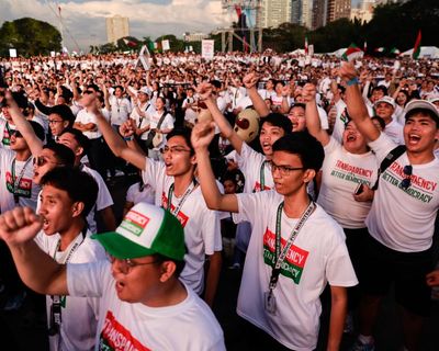 ‘There is so much corruption’: hundreds of thousands protest in Manila over missing flood funds