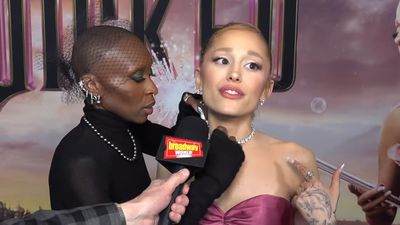 Ariana Grande and Cynthia Erivo spark chatter with another unusual red-carpet moment