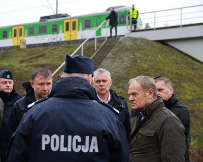 Poland railway blast was unprecedented act of sabotage, says Donald Tusk