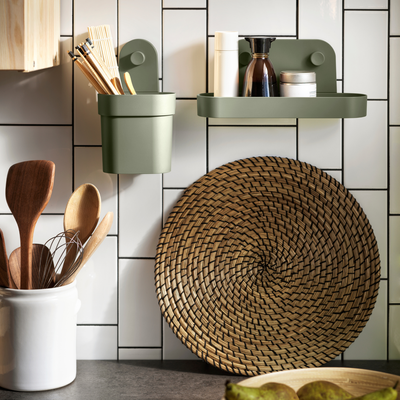 I’m on a mission to make my tiny kitchen feel bigger – and IKEA’s £3 suction shelf is exactly what I need