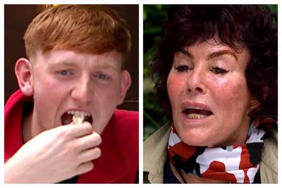Ruby Wax and Angryginge retch on disgusting crocodile parts in I’m A Celebrity’s gruesome first trial of 2025