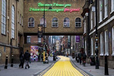 Exclusive: Follow the Yellow Brick Lane as artists give famous east London street a Wicked makeover