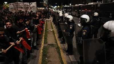 Over 10,000 march in Athens to mark the anniversary of the 1973 student uprising