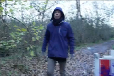 Christian Brueckner lashes out at journalist in woods after being asked about Madeleine McCann