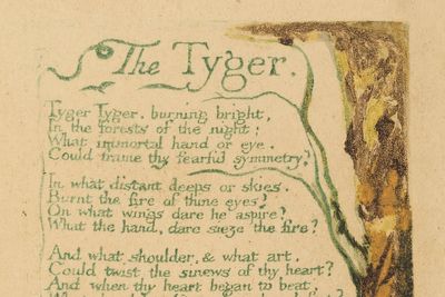 Rare print of William Blake’s The Tyger poem expected to sell for up to £120,000