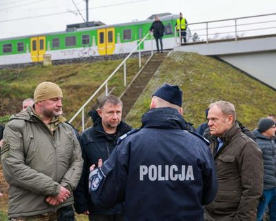 Two Ukrainian men believed to be working with Russia identified as suspects in Polish rail sabotage attacks – as it happened