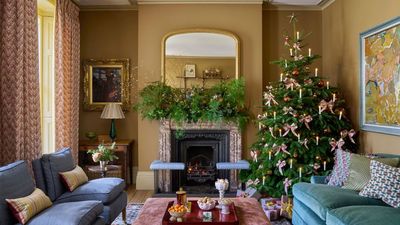 Step Inside a Cozy London Townhouse Full of Color, Character, and Christmas Charm