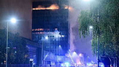 Zagreb skyscraper fire causes major damage