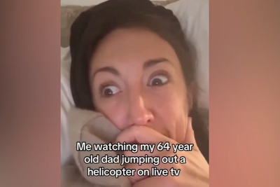 Harleymoon Kemp’s hilarious reaction to dad’s terrifying I’m a Celeb stunt