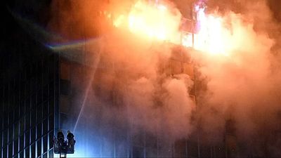 Blaze in Croatian capital Zagreb destroys landmark 16-storey Vjesnik news tower