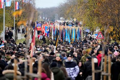 Croatians commemorate the siege of Vukovar, a national symbol of the war of independence