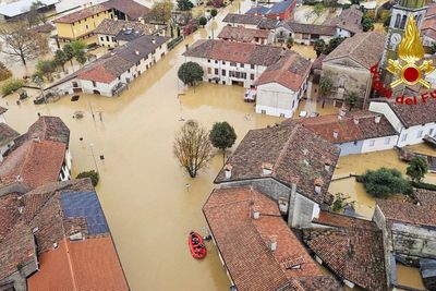 Two dead as horror floods cause mudslide in Italy and turn roads into rivers