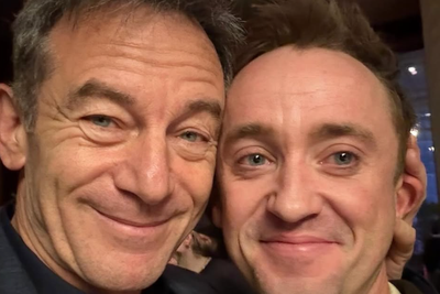 Tom Felton supported by Harry Potter ‘dad’ Jason Isaacs as he reprises Malfoy on Broadway