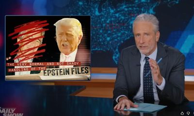 Jon Stewart on Trump’s Epstein files flip-flop: ‘This dude is flailing’