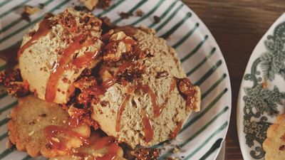 This Thanksgiving Dessert is an Indulgent Alternative to Pumpkin Pie and can be Prepped Ahead