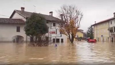Severe floods and landslide hit northern Italy, causing casualties and evacuations