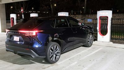 Subaru Solterra On A Tesla Charger: Here's How It Charges With A NACS Plug