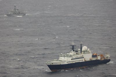 ‘We see you’: Defence secretary’s stark warning to Putin after Russian spy ship points lasers at RAF pilots