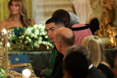 Trump pays tribute to Ronaldo at MBS dinner as footballer poses for selfie with Elon Musk