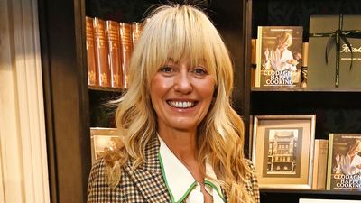 Clodagh McKenna just wore the season's trendiest print - her Fair Isle cardigan was perfect with her corduroy dungarees