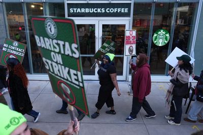 ‘No contract, no coffee’: what to know about the Starbucks workers’ strike in 65 US cities