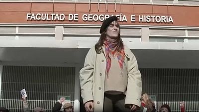 Street performance marks Spain’s democracy campaigners 50 years after Franco