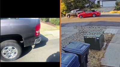 Woman catches neighbor after hit-and-run, his answer to getting caught is making her nervous