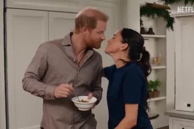 Meghan and Harry share kiss during Netflix Christmas special trailer