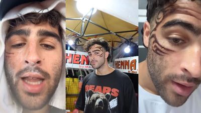 American influencer gets a Mike Tyson-style black henna tattoo while drunk in Thailand. Next morning, it turned into a medical nightmare