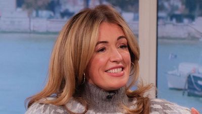 Cat Deeley's funnel neck, fair isle knit, is just what we need as the weather cools down